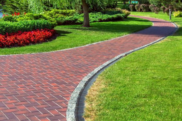 Brick Walkway Installation in Hudson