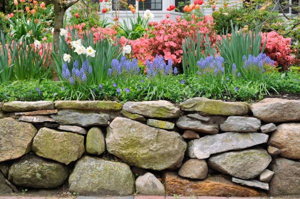 Stone Wall Hardscaping in Hudson